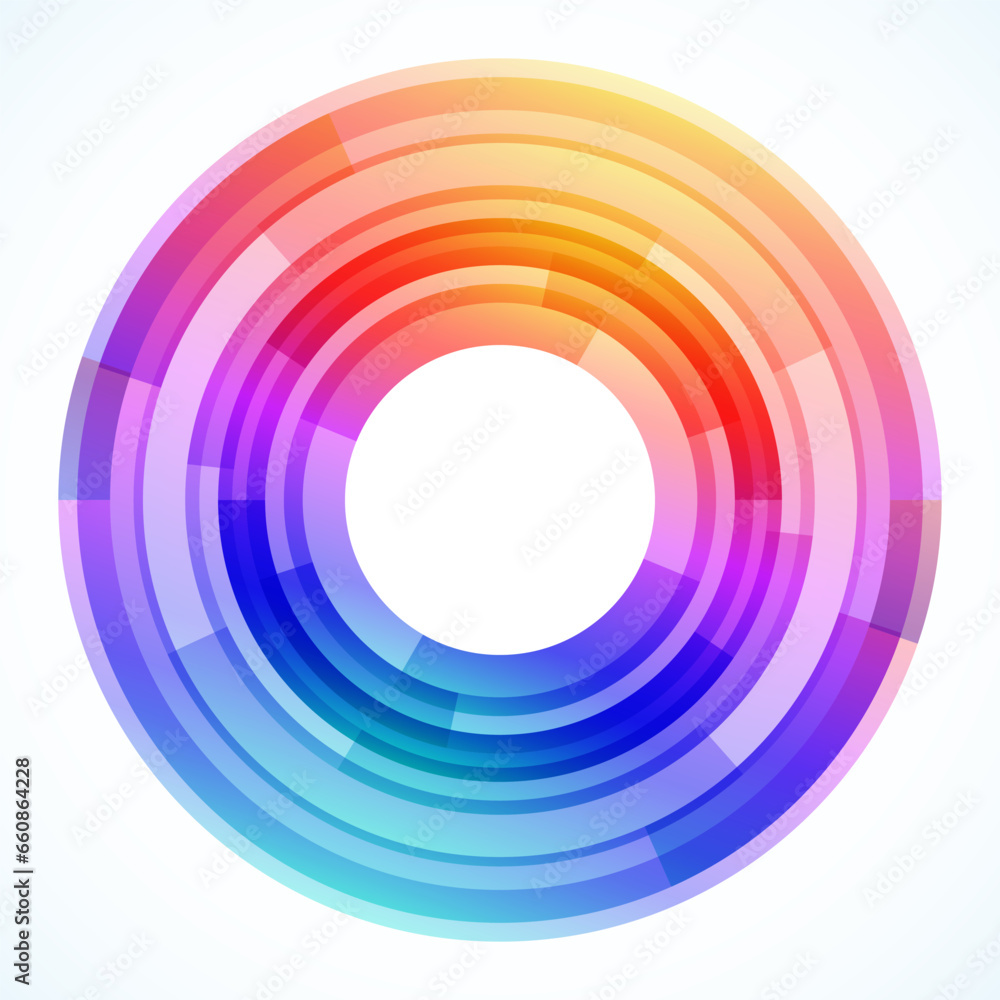 Geometric frame from circles, vector abstract background, wallpaper Geometric frame from circles, vector abstract background, wallpaper