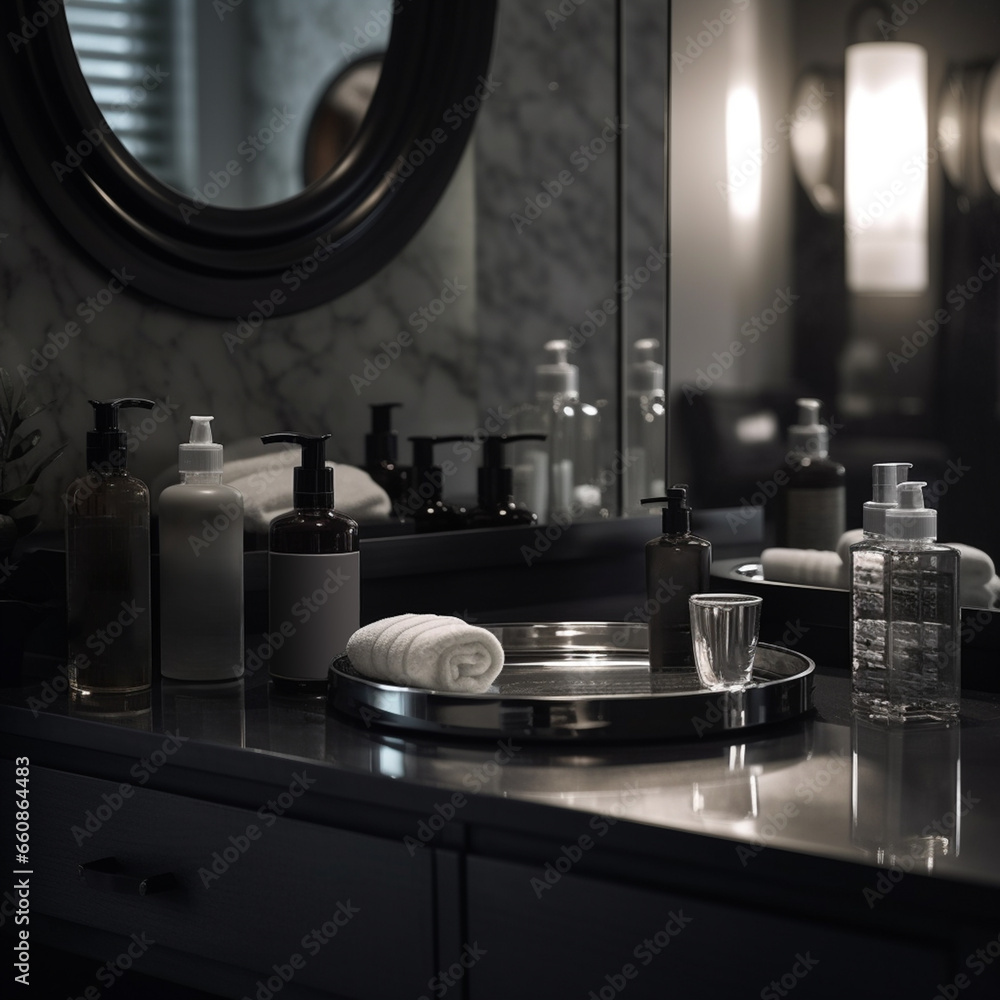 luxury bathroom with skincare products for men luxury bathroom with skincare products for men
