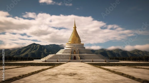 temple or pagoda with a natural background