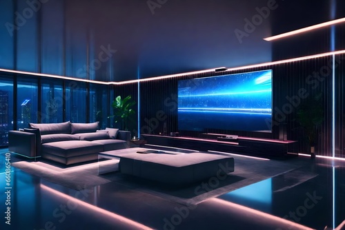 Tomorrow's Entertainment: Futuristic Transparent TV.
