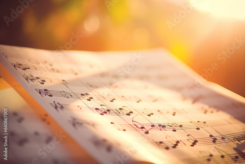 Music notes photo
