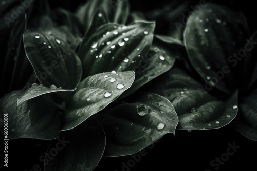 Green plant leaves natural close up background