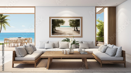 Modern luxury living room with grey sofa © Cybonix
