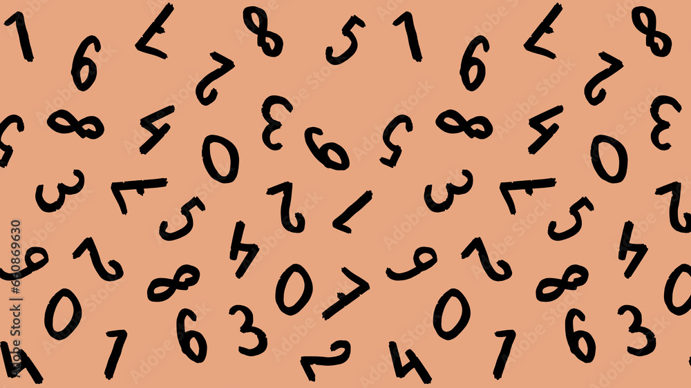template with the image of keyboard symbols. a set of numbers. Surface template. pastel red orange background. Horizontal image template with the image of keyboard symbols. a set of numbers. Surface template. pastel red orange background. Horizontal image