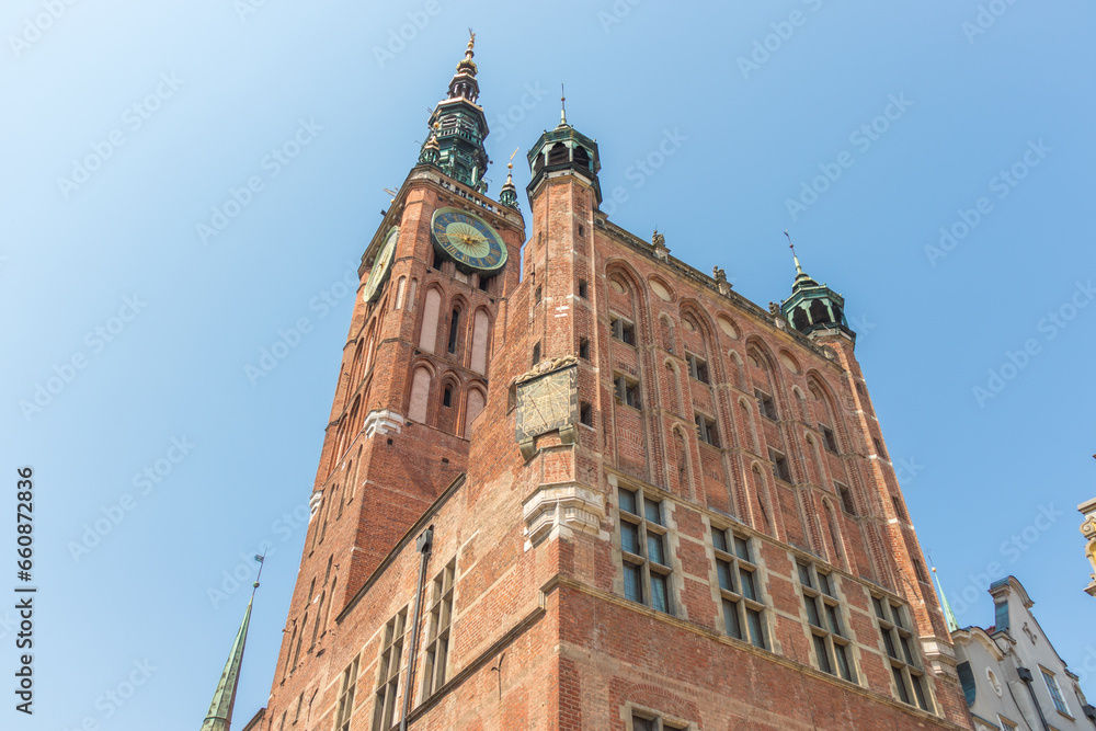 Obraz premium Amazing architecture of the main city in Gdansk, Poland