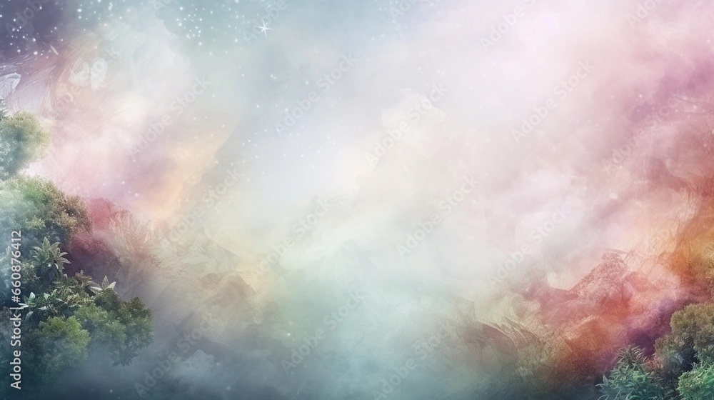 Fototapeta premium space for text on textured background surrounded by beautiful nature, background image, AI generated