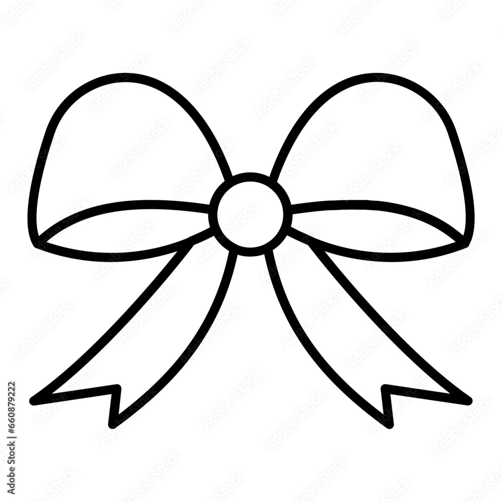 Bow Outline Icon Bow Outline Icon