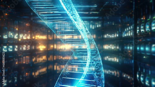 Scientific research figure of dna sequencing photorealism.  Wallpaper. photo