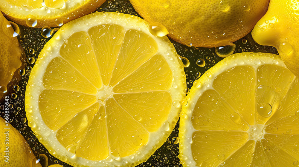 lemons with water drops lemons with water drops
