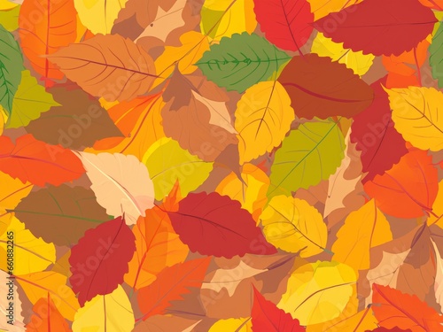 seamless pattern with leaves