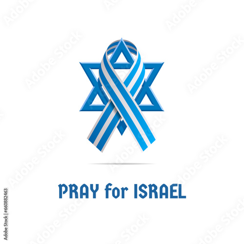 Pray for Israel. Design concept. Vector illustration