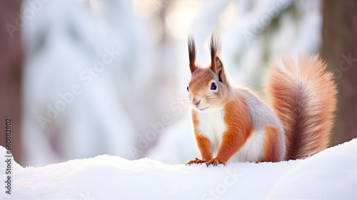 squirrel in the snow © Igor
