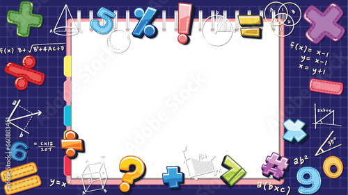 Math Tools on Black Background: A Vector Illustration