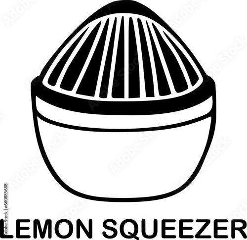 lemon squeezer icon vector symbol design illustration