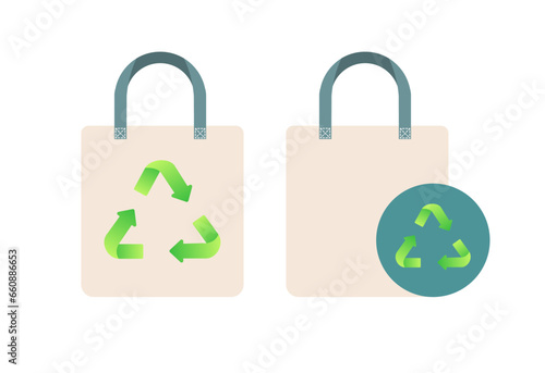 Free Download Biodegradable bag. Flat, color, bio safe icon, biodegradable package. Vector icons - GFXLoad