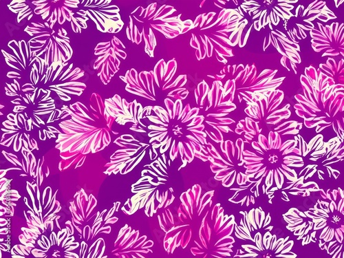 seamless pattern with flowers