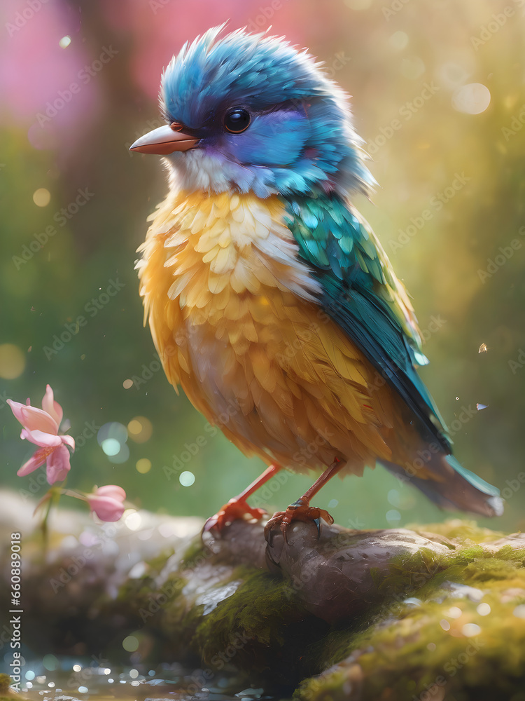 Two birds on the branch Two birds on the branch