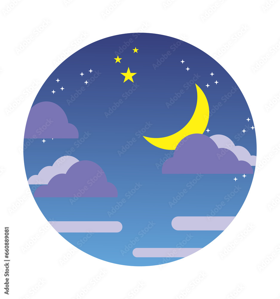 Fototapeta premium moon and stars