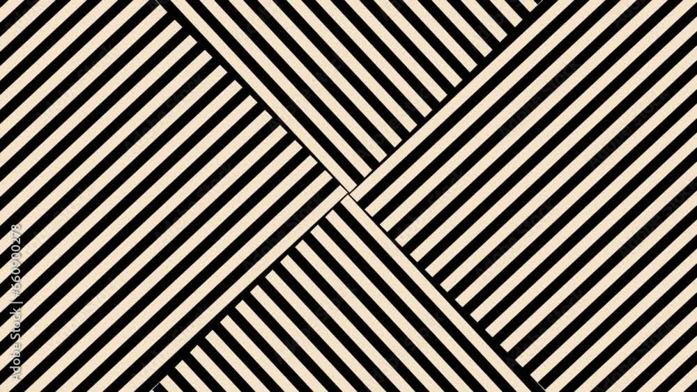 Abstract background with black and white stripes.Seamless loop video.Monochrome pattern. Abstract background with black and white stripes.Seamless loop video.Monochrome pattern.
