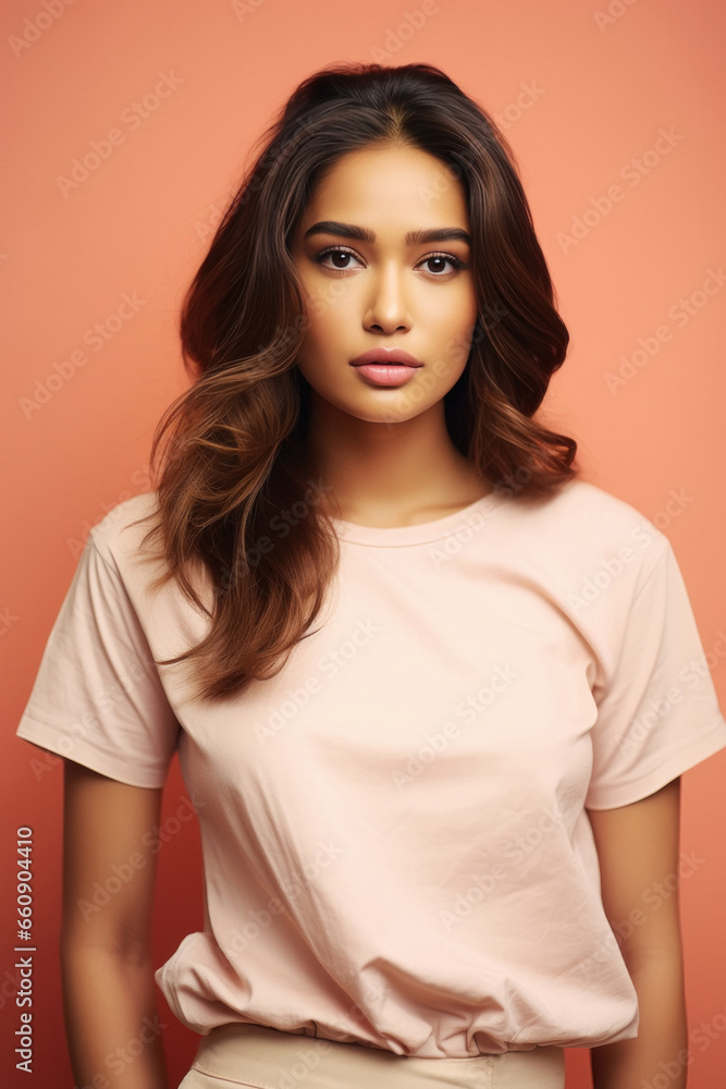 Obraz premium Young and beautiful indian woman