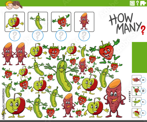 how many game with cartoon fruit and vegetables