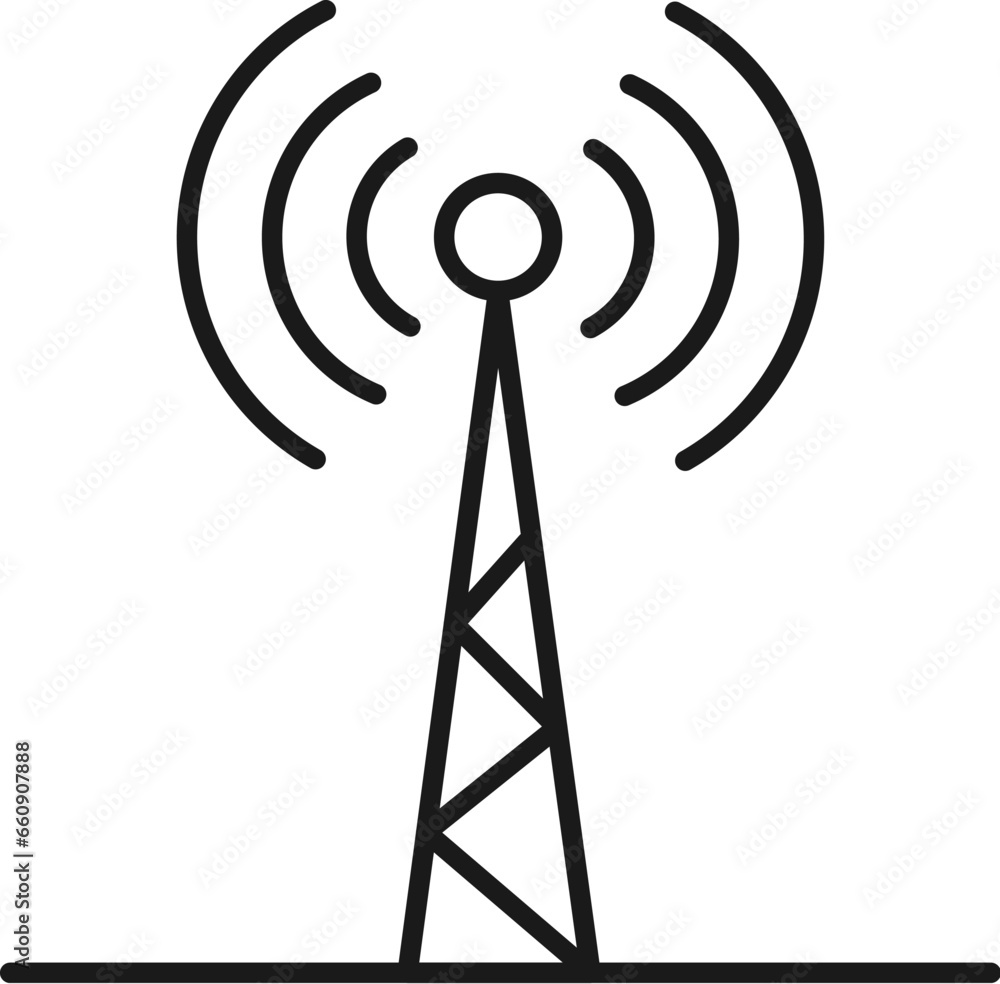 Signals Line Icon pictogram symbol visual illustration Signals Line Icon pictogram symbol visual illustration