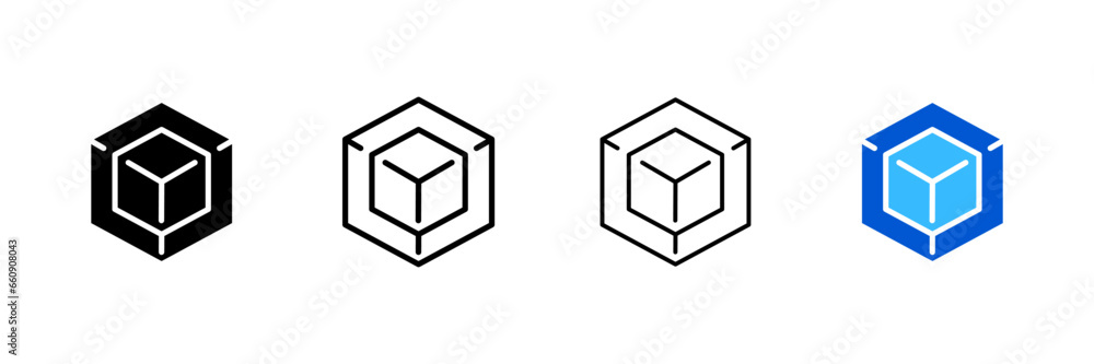 Box icons. Different styles, outline box, gift box, gift box. Vector icons Box icons. Different styles, outline box, gift box, gift box. Vector icons
