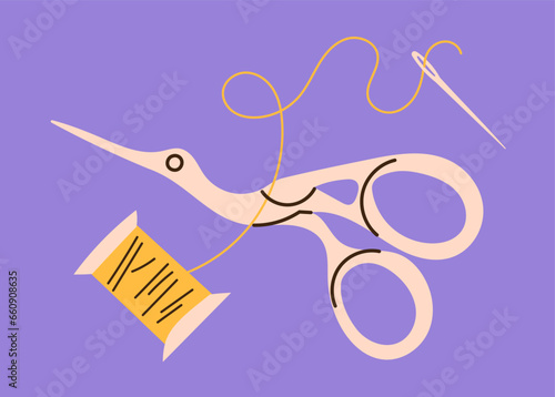 Sewing kit Scissors thread needle