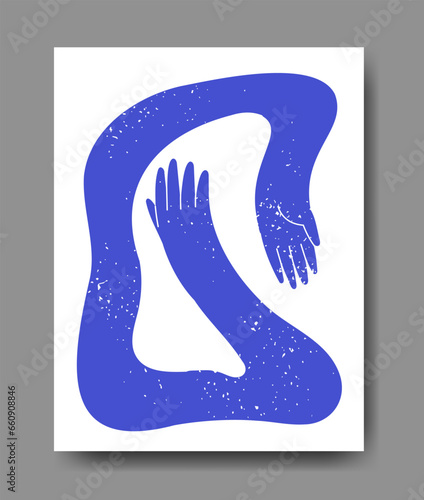 Abstract wiggling gesticulating hands vector