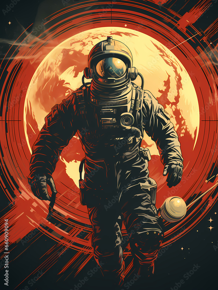 The Explorer - An Astronaut Walking In Space The Explorer - An Astronaut Walking In Space