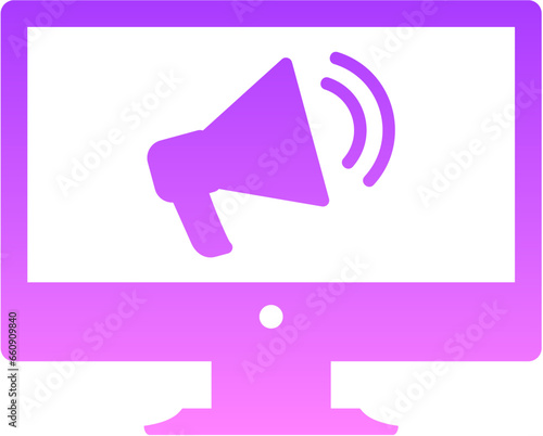 Digital Marketing II Glyph Gradient Icon pictogram symbol visual illustration