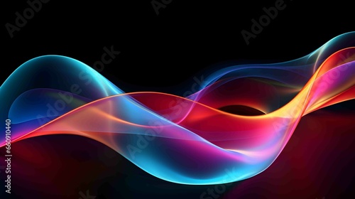 abstract futuristic background with pink blue glowing neon moving high speed wave lines and bokeh lights. Data transfer concept Fantastic wallpaper, wave background