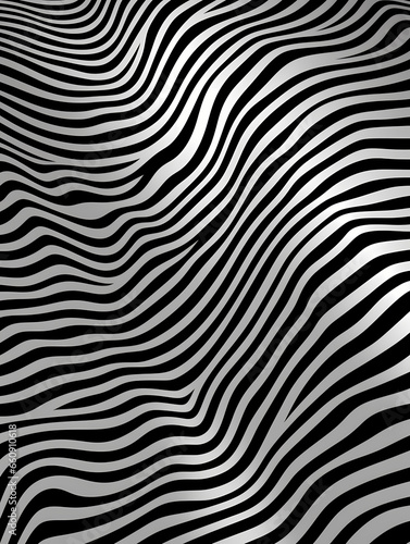 A Black And White Striped Pattern