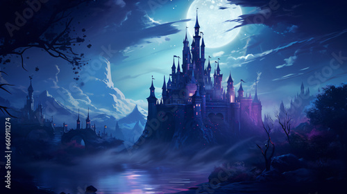 Fairytale castle illustration © Arima