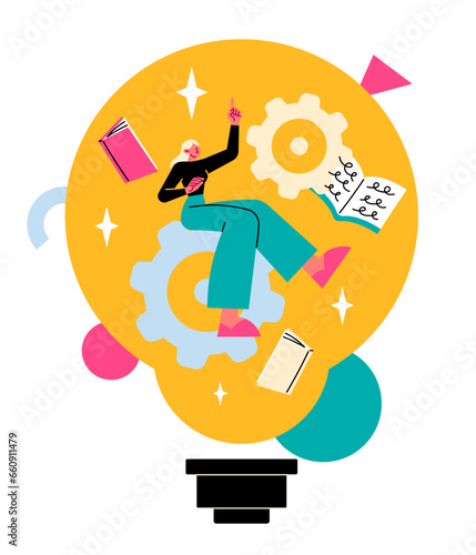 Work that precedes the creation of an idea
