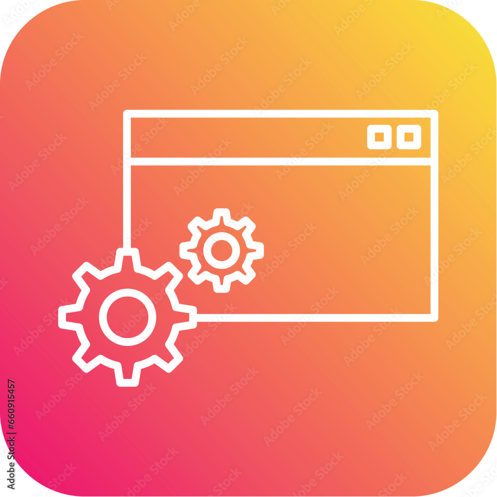 Optimization Glyph Rounded Background Icon pictogram symbol visual illustration Optimization Glyph Rounded Background Icon pictogram symbol visual illustration