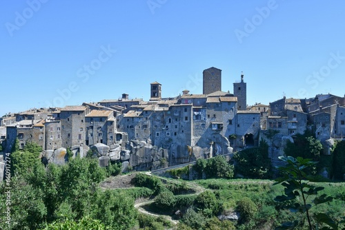 Beautiful view of the walls of Vitorchiano  a medieval town in Lazio in the province of Viterbo