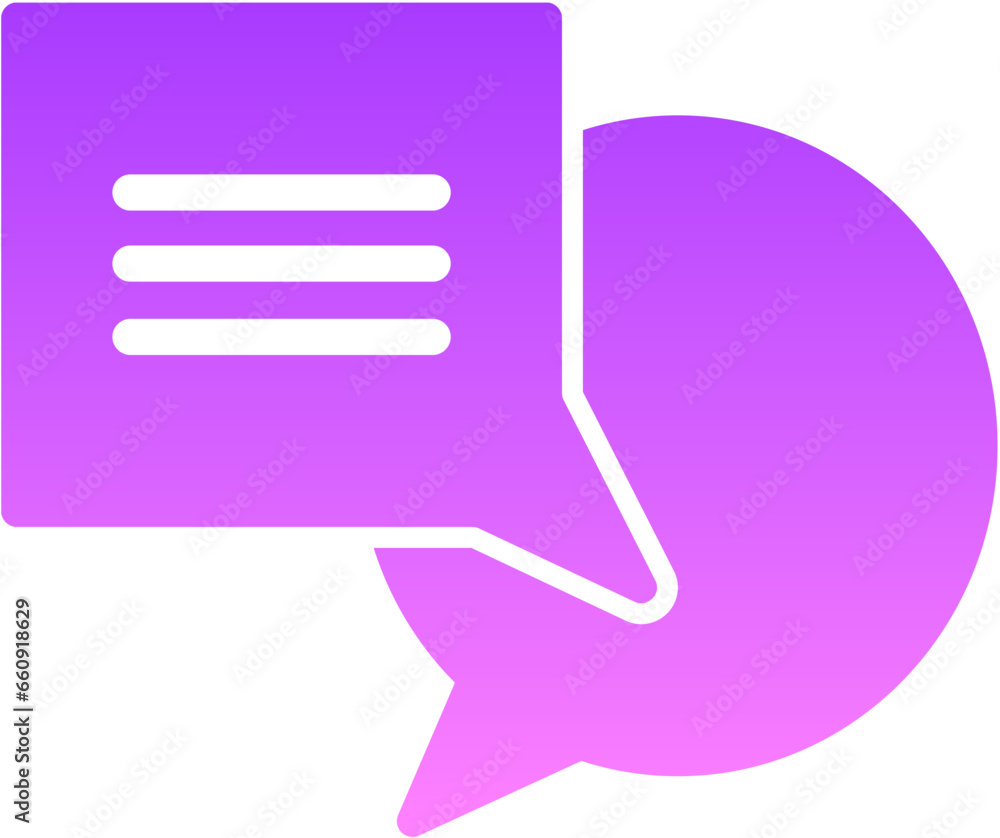 chat 39 Glyph Gradient Icon pictogram symbol visual illustration