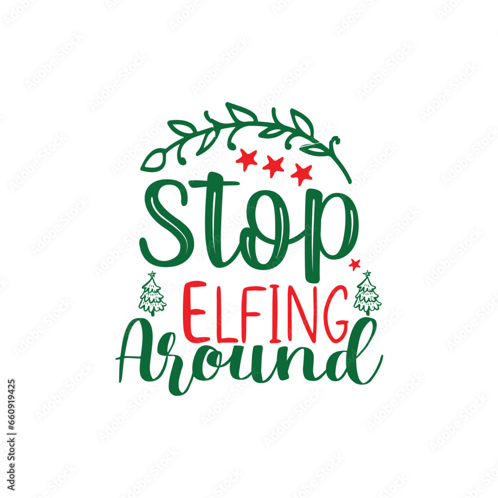 Fototapeta premium Christmas SVG