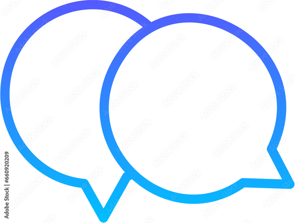 chat 23 Line Gradient Icon pictogram symbol visual illustration