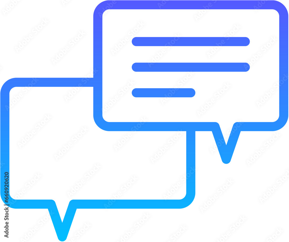 chat 41 Line Gradient Icon pictogram symbol visual illustration