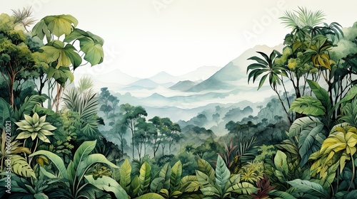 wonderful backgrounds of tropical forests. © Ramon Grosso