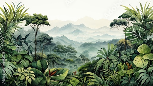 wonderful backgrounds of tropical forests.