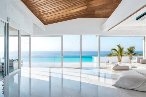 modern living room with pool © Rida