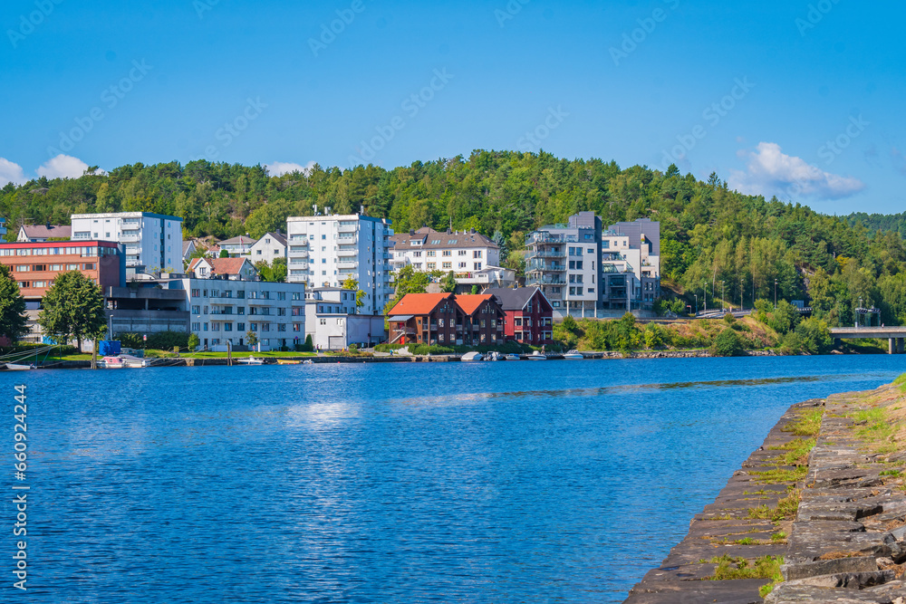 Cityscape of Kristiansand (Norway)