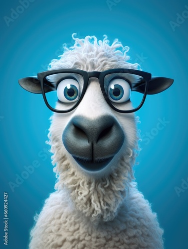 Quirky Spectacled Sheep