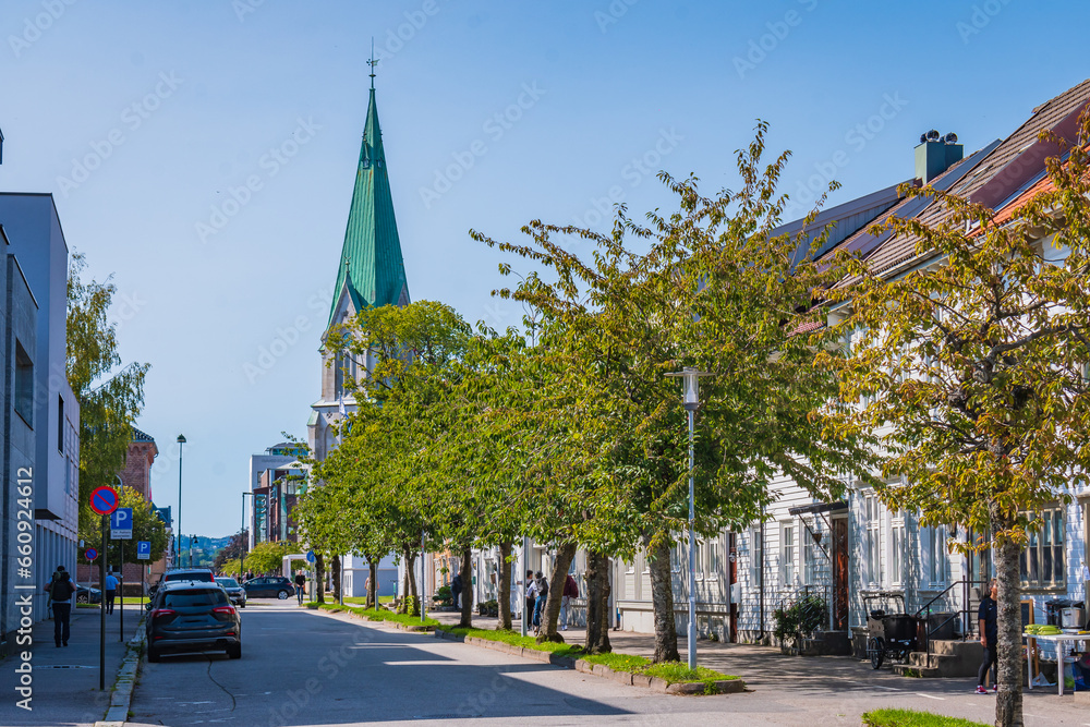 Cityscape of Kristiansand (Norway)