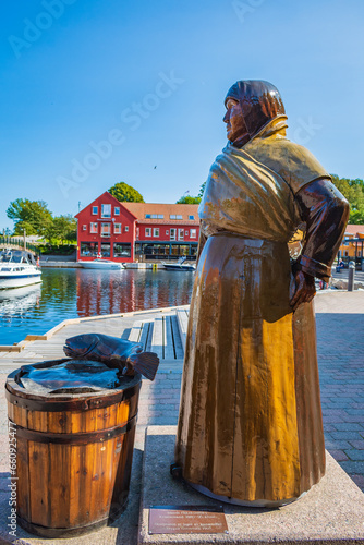 Obraz na płótnie Cityscape of Kristiansand (Norway) w salonie