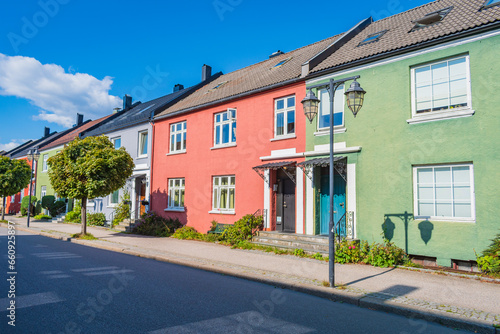 Obraz na płótnie Cityscape of Kristiansand (Norway) w salonie