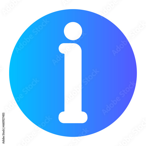 letter i gradient icon